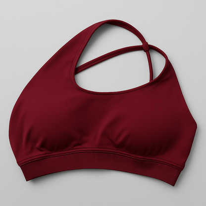 Brassière Mono - Wine Red
