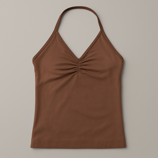 Débardeur Halter Sculpt - Coffee